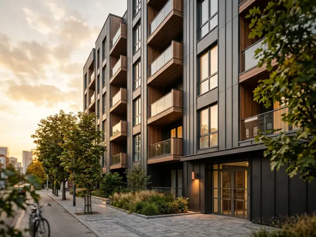Fachada edificio residencial — San Antonio